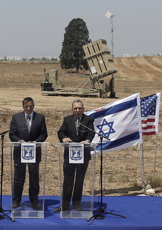 Sec. of Defense Leon Panetta, Israel's Defense Minister Ehud Barak / AP