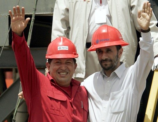 Chavez and Ahmadinejad (AP)