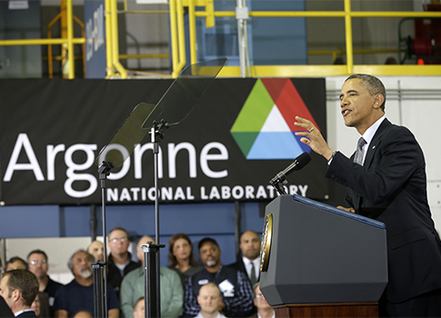 Obama speech at Argonne National Laboratory / AP