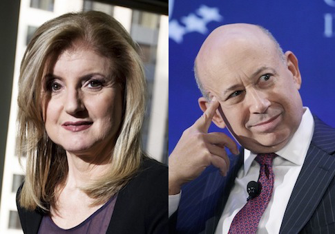 Arianna Huffington, Lloyd Blankfein / AP