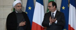 Hassan Rouhani and Francois Hollande / AP