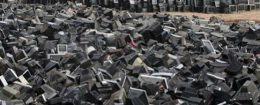 Discarded television sets in south China's Hunan province./ AP