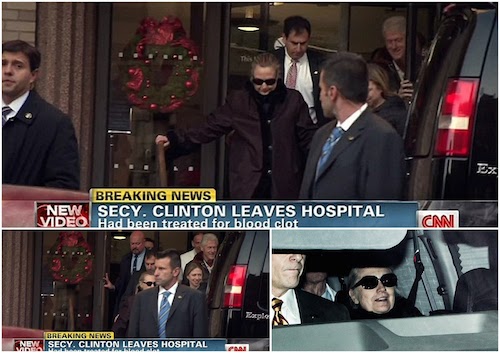 Hillary Clinton leaves hospital with smiles that show she's going to be OK