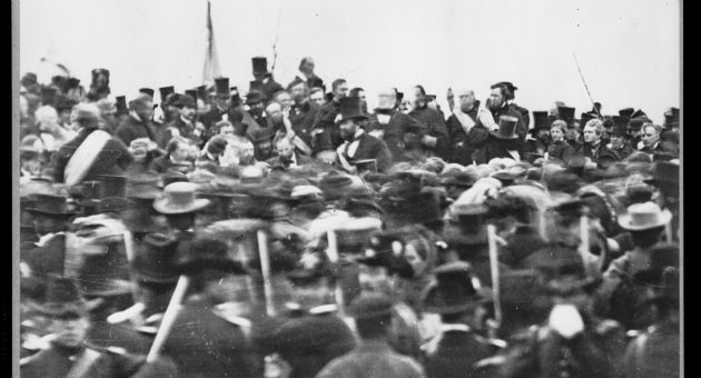 The only known photograph of Lincoln's delivery of the Gettysburg Address / AP