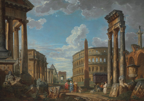 Roman Ruins with a Prophet by Giovanni Paolo Panini