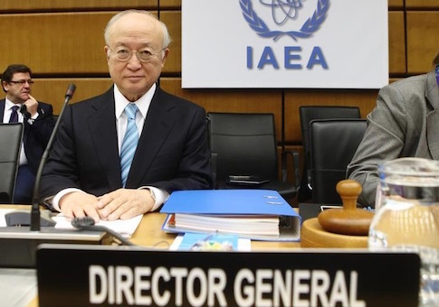International Atomic Energy Agency (IAEA) Director General Yukiya Amano waits for the start of a board of governors meeting at the IAEA headquarters in Vienna March 2