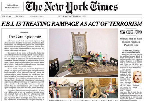 NYT frontpage