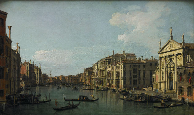 'The Grand Canal, Venice, Looking Southeast from San Stae to the Fabbriche Nuove di Rialto' / Paul G. Allen Family Collection