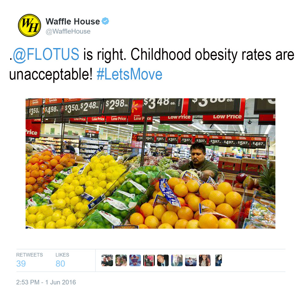 Waffle House Tweet