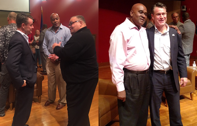 Todd Young speaks with members of Indianapolis community