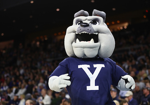 The Yale Bulldogs mascot