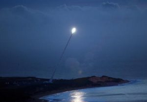 A threat representative target is launched from the Pacific Missile Range Facility to be intercepted as part of a Missile Defense Agency test in Kaui, Hawaii