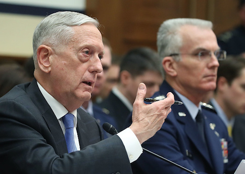 Defense Secretary Jim Mattis and Air Force Gen. Paul Selva, vice chairman of the Joint Chiefs of Staff, testify