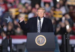 President Trump Holds Rally In Columbia, Missouri