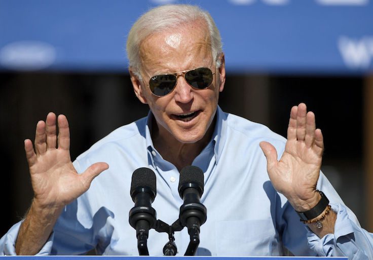 Democratic Presidential Candidate Joe Biden Campaigns In Las Vegas