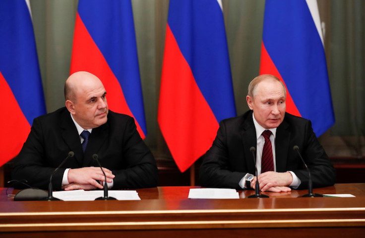 Russian President Vladimir Putin and Prime Minister Mikhail Mishustin hold a meeting with members of the new government in Moscow