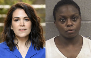 Abbi Jacobson and Brittany Scott, who was booked on June 1 for aggravated battery on an officer and bailed out by CCBF