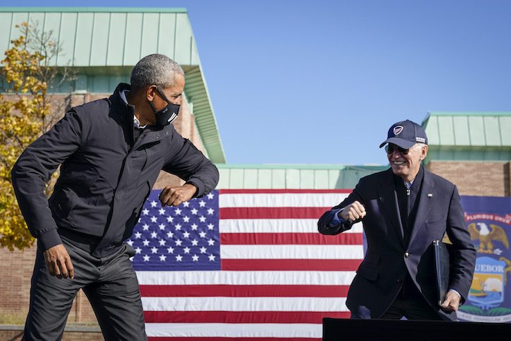 Barack Obama Campaigns With Joe Biden In Michigan 3 Days Ahead Of Election