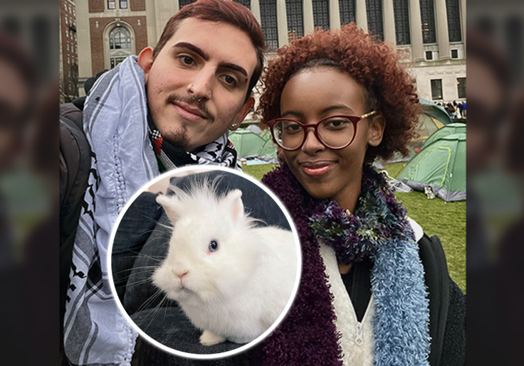 Guest Column: Help! The Anti-Semitic Freak Leading Protests at Columbia Is Holding Me Captive as His 'Emotional Support' Slave