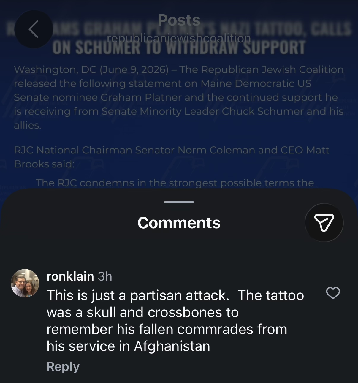 No Comment From Airbnb as Chief Legal Officer Ron Klain Defends Graham Platner’s Nazi Tattoo—After Company Distanced Itself From a Cofounder’s Work With Trump Administration